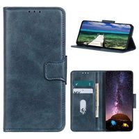 Vintage Series Samsung Galaxy A22 5G, Galaxy F42 5G Portemonnee Hoesje - Blauw - thumbnail