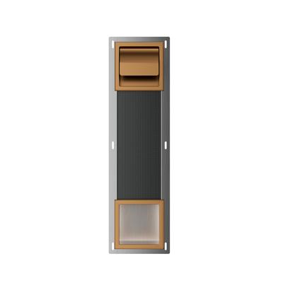 Toiletrolhouder met Klep en Reserverolhouder Inbouw BWS Milan Geborsteld Brons Koper Boss & Wessing