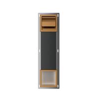 Toiletrolhouder met Klep en Reserverolhouder Inbouw BWS Milan Geborsteld Brons Koper Boss & Wessing