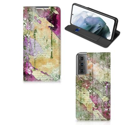 Bookcase Samsung Galaxy S21 FE Letter Painting Bookcase Samsung Galaxy S21 FE Letter Painting