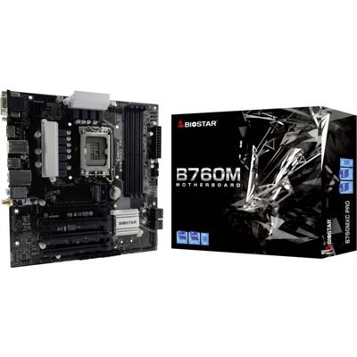 BioStar B760MXC PRO Moederbord Socket Intel LGA 1700 Vormfactor Micro-ATX Moederbord chipset Intel® B760