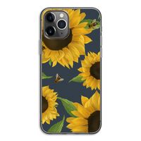 Sunflower and bees: iPhone 11 Pro Transparant Hoesje