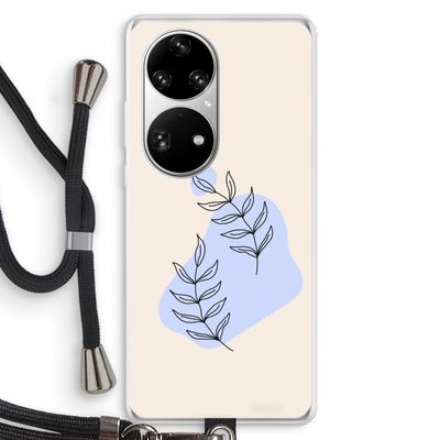 Leaf me if you can: Huawei P50 Pro Transparant Hoesje met koord