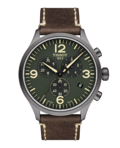 Horlogeband Tissot T1166173609700 / T600041404 Leder Bruin 22mm