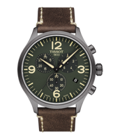 Horlogeband Tissot T1166173609700 / T600043872 XXL Leder Bruin 22mm