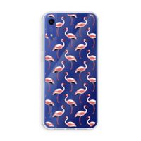 Flamingoprint groen: Honor Play 8A Transparant Hoesje