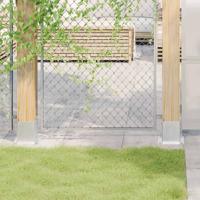 VidaXL Spokkels vierkant 12 st gegalvaniseerd staal zilverkleurig