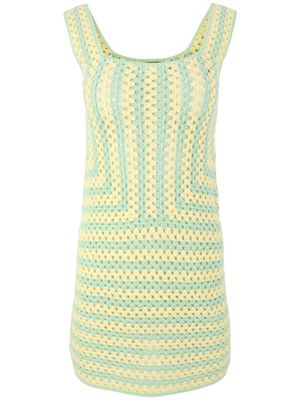 STAUD robe Psychedelic en crochet - Vert