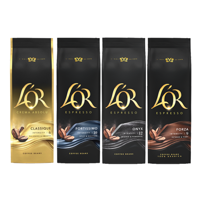 Proefpakket L&apos;OR Espresso Deluxe - 2 KG koffiebonen