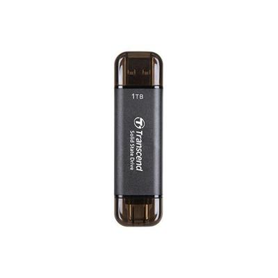 Transcend ts1tesd310c esd310c external ssd, 1tb, usb type-c/ type-a, 10gbps