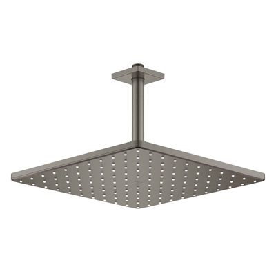 Grohe Regendoucheset Rainshower Mono Cube 31 cm met Plafondarm Hard Graphite Geborsteld