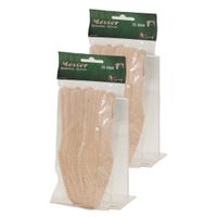 100x houten wegwerp messen bestek 16 cm bio/eco