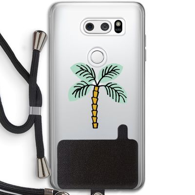 Palmboom: LG V30 Transparant Hoesje met koord