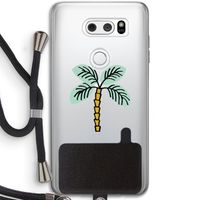 Palmboom: LG V30 Transparant Hoesje met koord