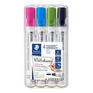 Viltstift Staedtler Lumocolor 351 whiteboard set ÃƒÆ' 4 stuks assorti