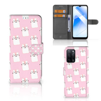 OPPO A16/A16s/A54s Telefoonhoesje met Pasjes Sleeping Cats - thumbnail