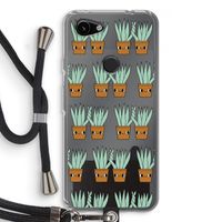 Sansevieria: Pixel 3a Transparant Hoesje met koord