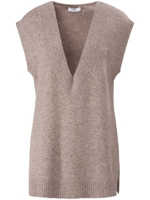 Slip-over 100% scheerwol Van Peter Hahn grijs