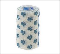 Petflex Zwachtel Wit Print 4,5m-5cm