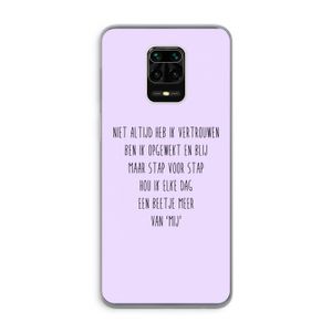 Zelfvertrouwen: Xiaomi Redmi Note 9 Pro Transparant Hoesje