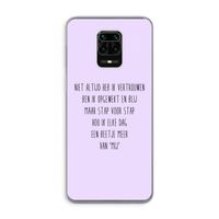 Zelfvertrouwen: Xiaomi Redmi Note 9 Pro Transparant Hoesje