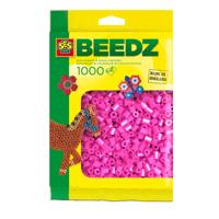 SES strijkkralen - neon roze, 1000st.