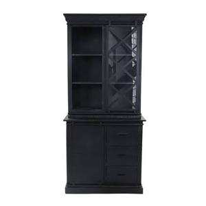 Vtw Living - Opbergkast - Kast - Buffetkast - Zwart - 195 cm hoog