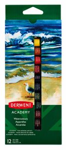 Aquarelverf Derwent Academy blister ÃƒÆ' 12 tubes ÃƒÆ' 12ml assorti