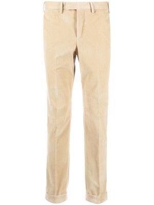PT Torino pantalon slim en velours côtelé - Tons neutres