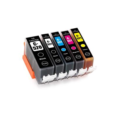 Huismerk Inktcartridges voor Canon PGI-520XL / CLI-521XL