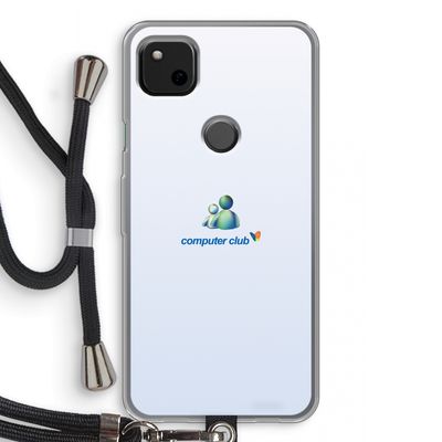 MSN: Pixel 4a Transparant Hoesje met koord