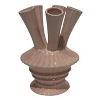 Mansion Atmosphere Vaas met buizen pastel roze 13,1xh18,7cm