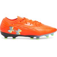 Under Armour Magnetico Pro 4.0 Gras Voetbalschoenen (FG) Oranje Grijs Neongeel