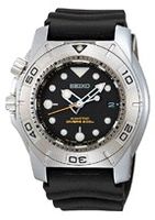 Horlogeband Seiko 5M62-0AY0 / SKA293P2 / 4D41JZ Rubber Zwart 22mm - thumbnail