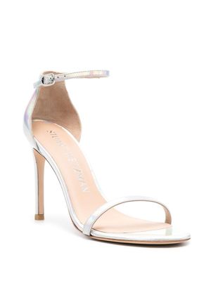 Stuart Weitzman sandales Nudistsong 110 mm - Argent