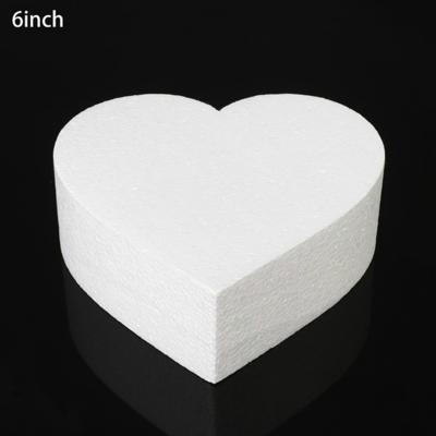 4-delige hartvormige prothese schuim bakken fondant taart zijde bloem praktijk schimmel hoogte: 5cm grootte: 6 inch