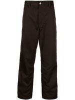 Carhartt WIP pantalon Simple à coupe droite - Marron