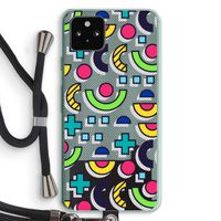 8-bit N°6: Pixel 5a 5G Transparant Hoesje met koord