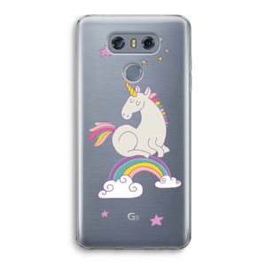 Regenboog eenhoorn: LG G6 Transparant Hoesje