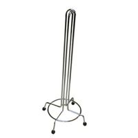 Staande toiletrolhouder zilver 47,5 cm - thumbnail