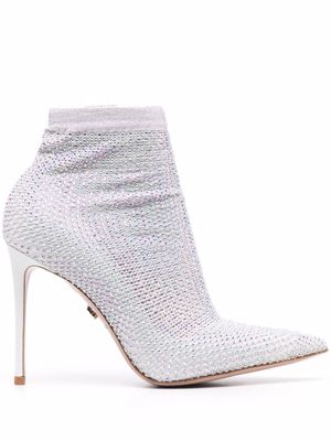 Le Silla escarpins Gilda en cuir - Argent