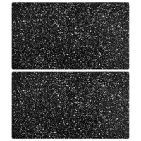 Snijplanken 2 st met granietpatroon gehard glas