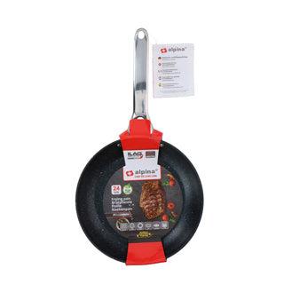 Alpina koekenpan antiaanbak 24 cm alle warmtebronnen