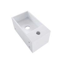 Fontein met Handdoekhouder Wiesbaden Solid Surface (kraangat links) 35.6x20.3x15.9 cm