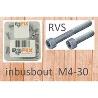 Bofix Inbusbout M4x30 RVS (25st) - thumbnail