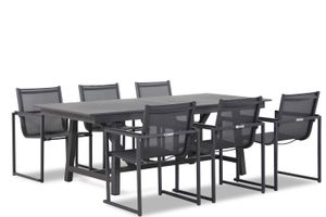 Lifestyle Delgada/General 217/277 cm dining tuinset 7-delig stapelbaar