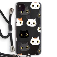 Katten: Pixel 4a 5G Transparant Hoesje met koord