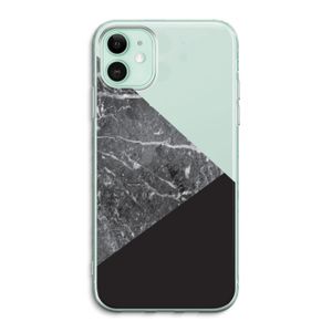 Combinatie marmer: iPhone 11 Transparant Hoesje