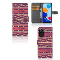 Xiaomi Redmi Note 11/11S Telefoon Hoesje Aztec Paars - thumbnail