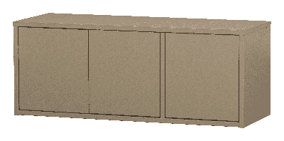 WOOOD Opbergbank 'Turner' 120cm, kleur Mud